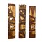 Carved Wood Tiki God Masks Tropical Beach Hawaiian Home Decor
